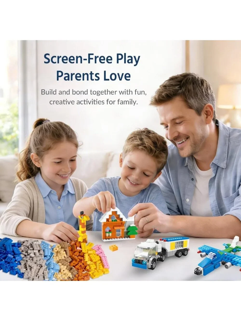 1100 PCS Building Blocks Set for Kids 6-12 | Fun Creative Construction Toys